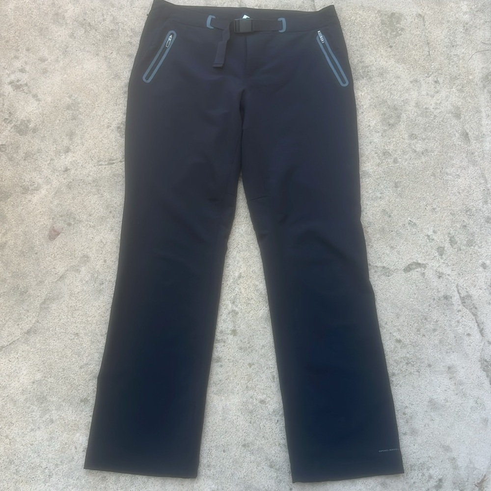 Columbia Titanium Women's Black Titan Peak Trek Waterproof Hiking Pants Size 12